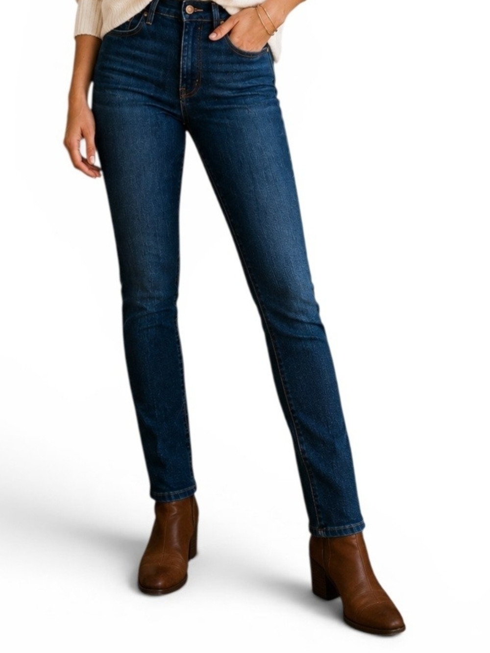 Madewell 10" High Rise Skinny Jeans Size 26 Hayes Wash Dark Blue F4684